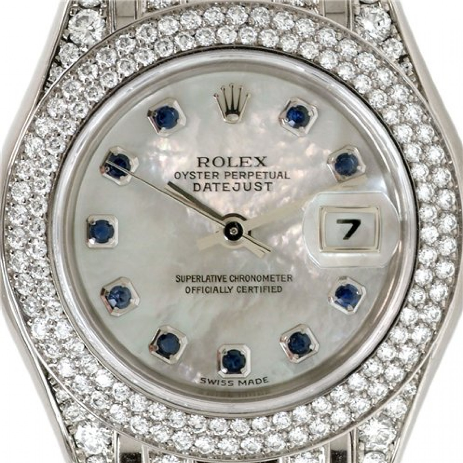 Rolex Datejust Pearlmaster 80359 Diamond Bezel
